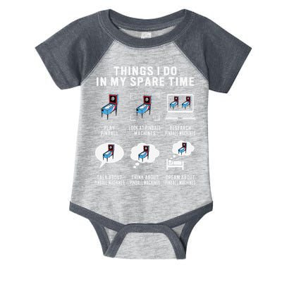Pinball Gamer Things I Do In My Spare Time Pinball Player Infant Baby Jersey Bodysuit