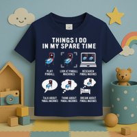 Pinball Gamer Things I Do In My Spare Time Pinball Player Toddler T-Shirt