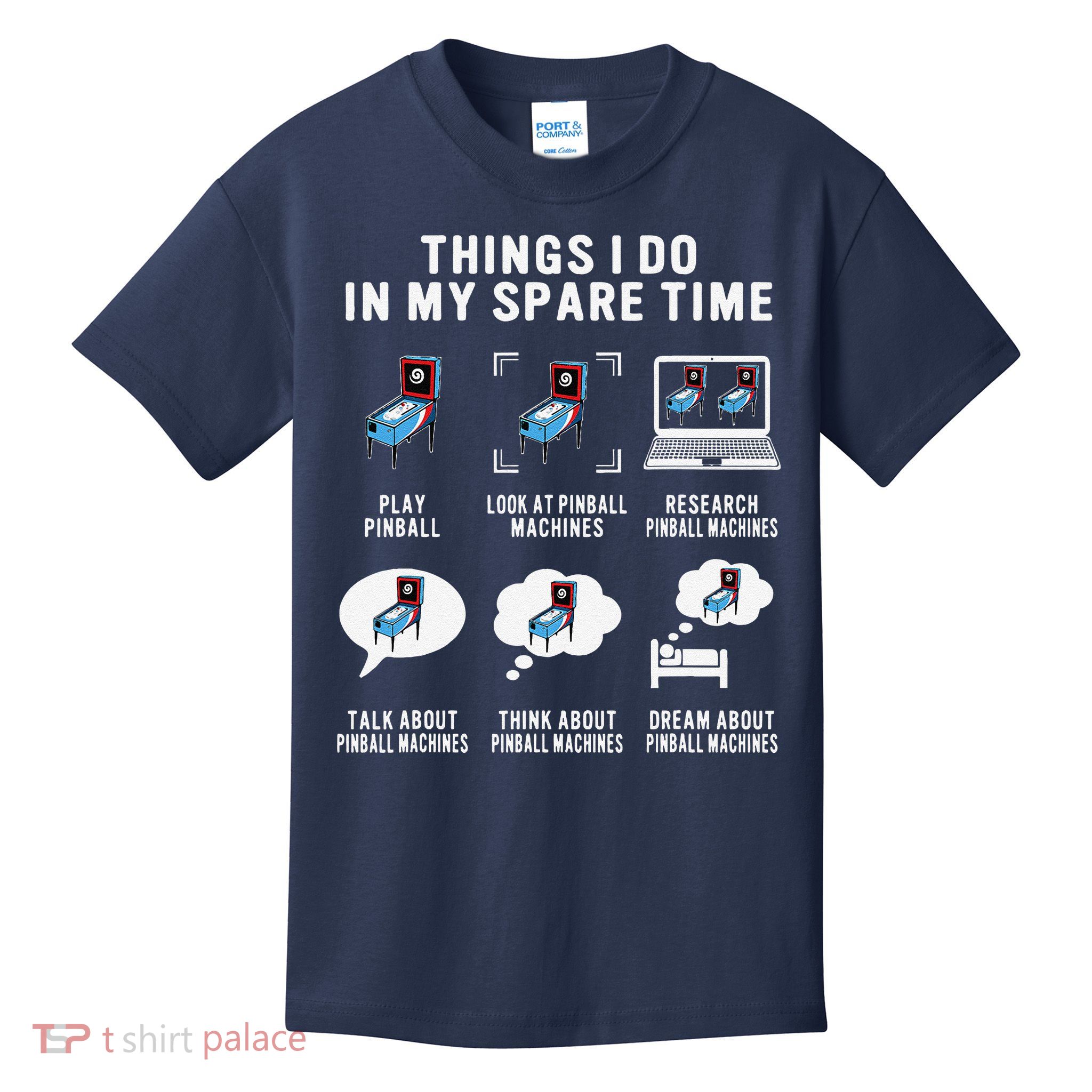 Pinball Gamer Things I Do In My Spare Time Pinball Player Kids T-Shirt