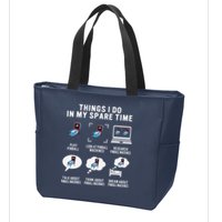 Pinball Gamer Things I Do In My Spare Time Pinball Player Zip Tote Bag