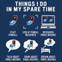 Pinball Gamer Things I Do In My Spare Time Pinball Player Zip Tote Bag