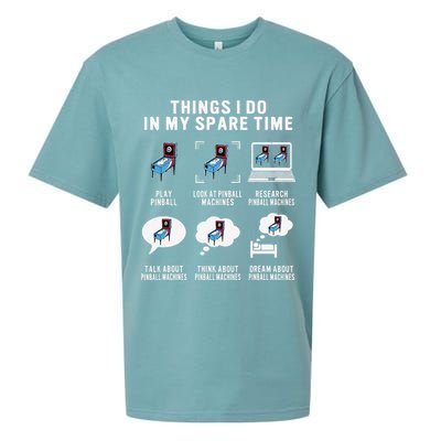 Pinball Gamer Things I Do In My Spare Time Pinball Player Sueded Cloud Jersey T-Shirt