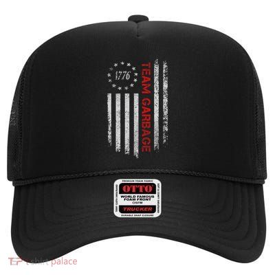 Proud Garbage Trump Supporter Garbage For Trump Supporter High Crown Mesh Back Trucker Hat