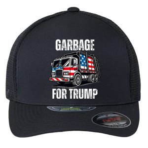 Proud Garbage Trump Supporter Garbage For Trump Supporter Flexfit Unipanel Trucker Cap