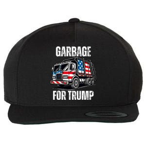 Proud Garbage Trump Supporter Garbage For Trump Supporter Wool Snapback Cap