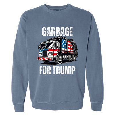 Proud Garbage Trump Supporter Garbage For Trump Supporter Garment-Dyed Sweatshirt