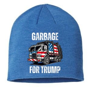 Proud Garbage Trump Supporter Garbage For Trump Supporter Sustainable Beanie