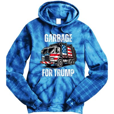 Proud Garbage Trump Supporter Garbage For Trump Supporter Tie Dye Hoodie