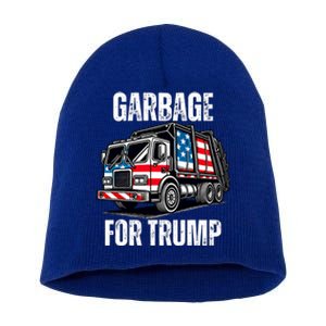 Proud Garbage Trump Supporter Garbage For Trump Supporter Short Acrylic Beanie