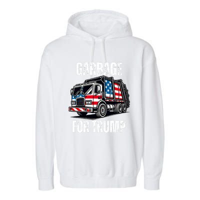 Proud Garbage Trump Supporter Garbage For Trump Supporter Garment-Dyed Fleece Hoodie