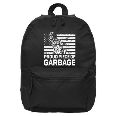 Proud Garbage Trump Proud Piece Of Garbage 16 in Basic Backpack