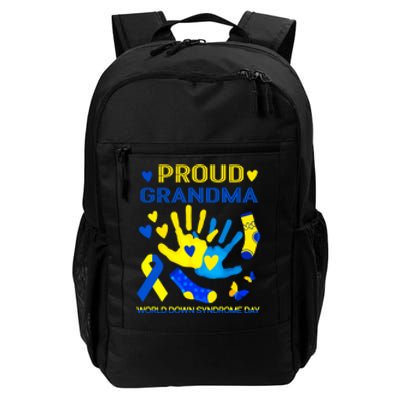 Proud Grandma T21 World Down Syndrome Awareness Day Ribbon Gift Daily Commute Backpack