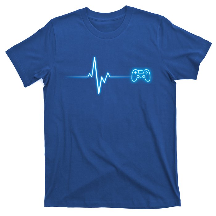 Pop Game Threads Gamer Heartbeat Ps Video Game Controller Gift T-Shirt