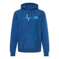 Pop Game Threads Gamer Heartbeat Ps Video Game Controller Gift Premium Hoodie