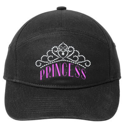 Princess Gift Tiara Crown Jewels Diamond Royalty Monarch 7-Panel Snapback Hat