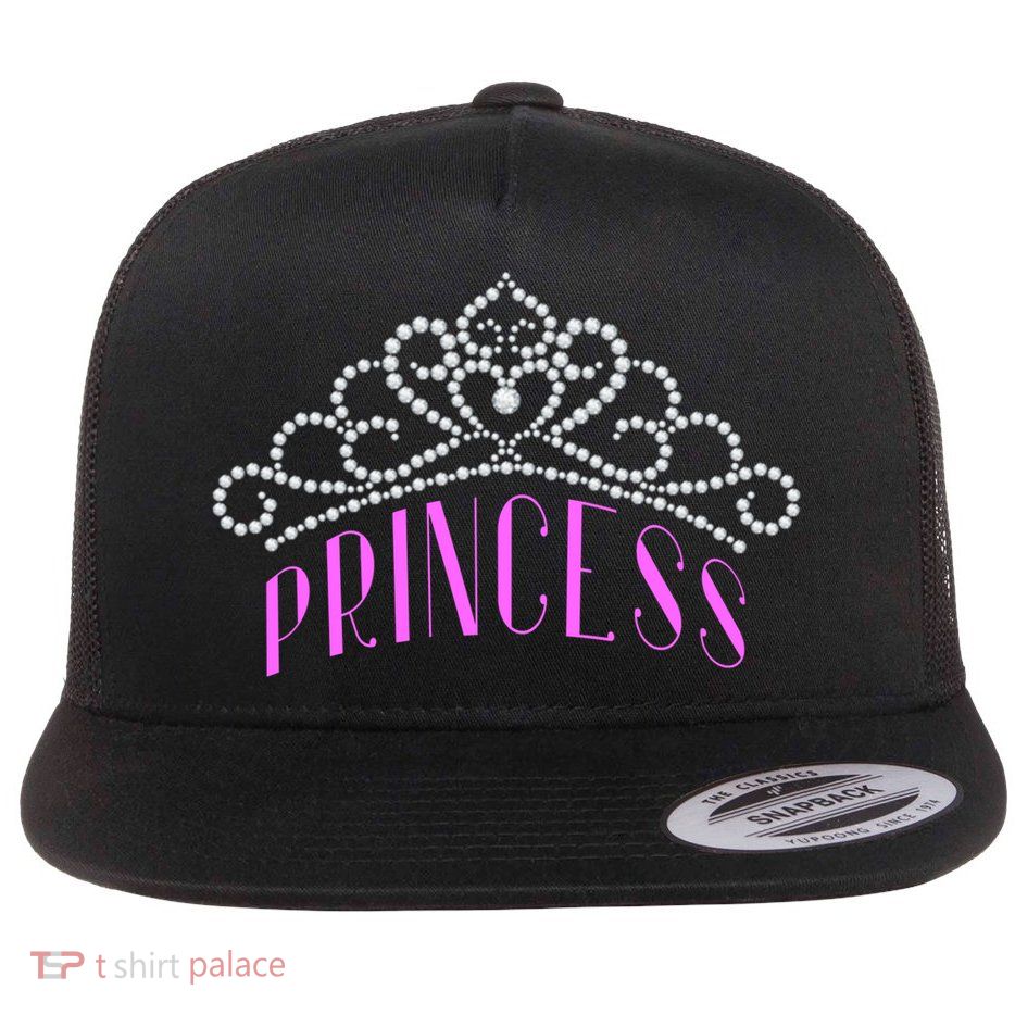 Princess Gift Tiara Crown Jewels Diamond Royalty Monarch Flatbill Hat
