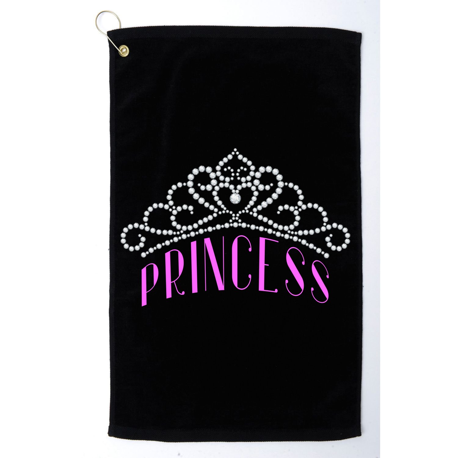 Princess Gift Tiara Crown Jewels Diamond Royalty Monarch Golf Towel