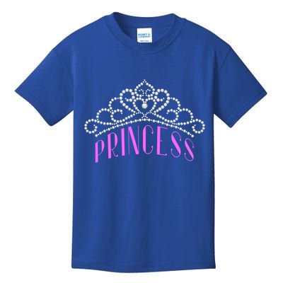 Princess Gift Tiara Crown Jewels Diamond Royalty Monarch Kids T-Shirt
