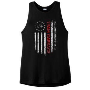 Proud Garbage Trump Supporter Garbage Ladies PosiCharge Tri-Blend Wicking Tank