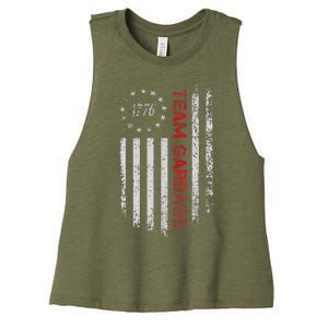 Proud Garbage Trump Supporter Garbage Women's Racerback Cropped Tank