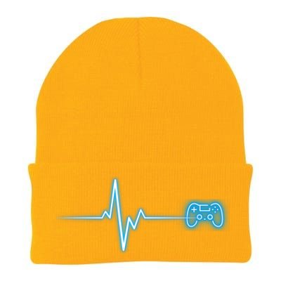 Pop Game Threads Gamer Heartbeat Ps Video Game Controller Cute Gift Knit Cap Winter Beanie