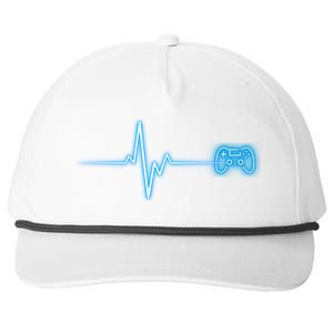 Pop Game Threads Gamer Heartbeat Ps Video Game Controller Cute Gift Snapback Five-Panel Rope Hat