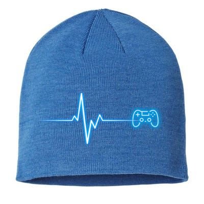 Pop Game Threads Gamer Heartbeat Ps Video Game Controller Cute Gift Sustainable Beanie