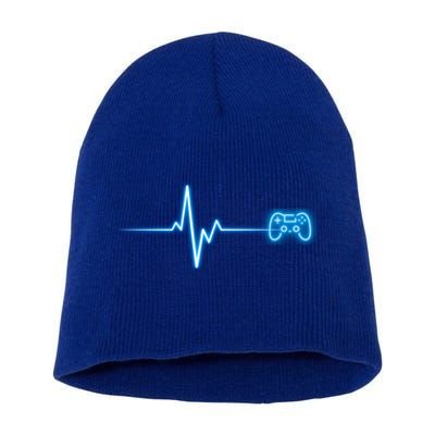 Pop Game Threads Gamer Heartbeat Ps Video Game Controller Cute Gift Short Acrylic Beanie