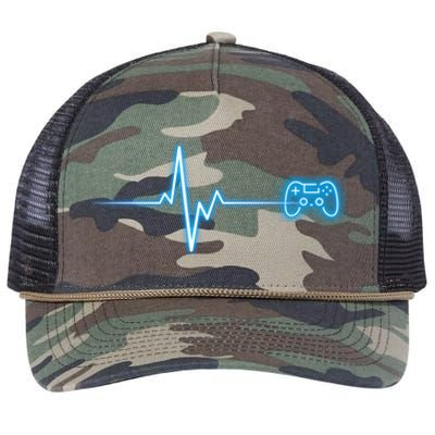 Pop Game Threads Gamer Heartbeat Ps Video Game Controller Cute Gift Retro Rope Trucker Hat Cap