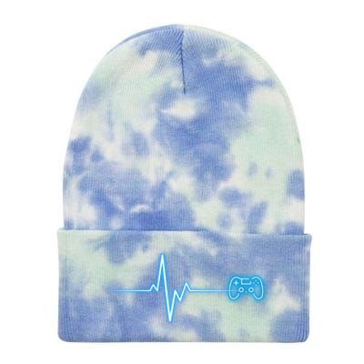 Pop Game Threads Gamer Heartbeat Ps Video Game Controller Cute Gift Tie Dye 12in Knit Beanie