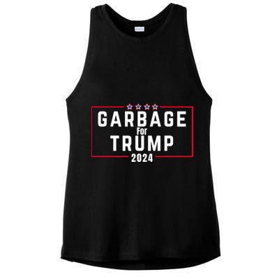 Proud Garbage Trump Garbage Supporter For Garbage Trump Ladies PosiCharge Tri-Blend Wicking Tank