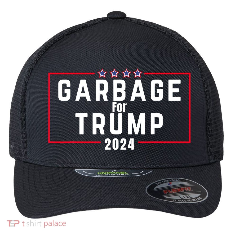 Proud Garbage Trump Garbage Supporter For Garbage Trump Flexfit Unipanel Trucker Cap