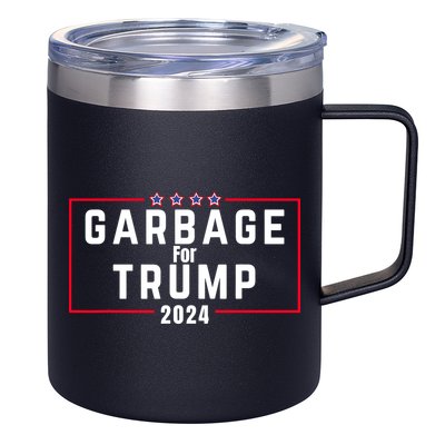 Proud Garbage Trump Garbage Supporter For Garbage Trump 12oz Stainless Steel Coffee Mug