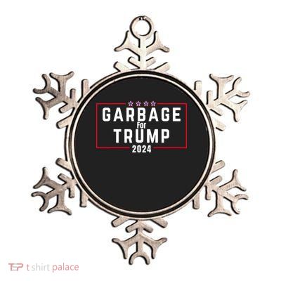 Proud Garbage Trump Garbage Supporter For Garbage Trump Metallic Star Ornament