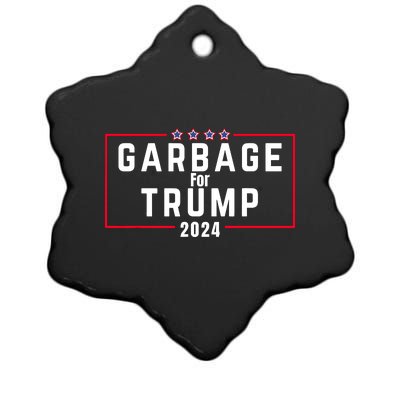 Proud Garbage Trump Garbage Supporter For Garbage Trump Ceramic Star Ornament