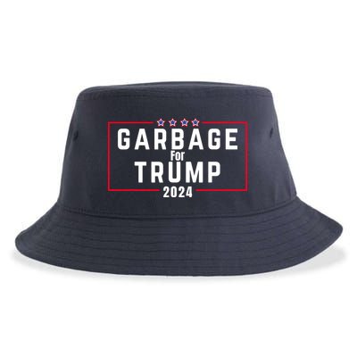 Proud Garbage Trump Garbage Supporter For Garbage Trump Sustainable Bucket Hat
