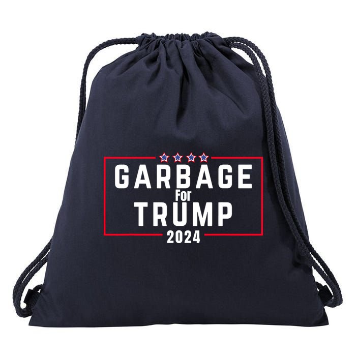 Proud Garbage Trump Garbage Supporter For Garbage Trump Drawstring Bag