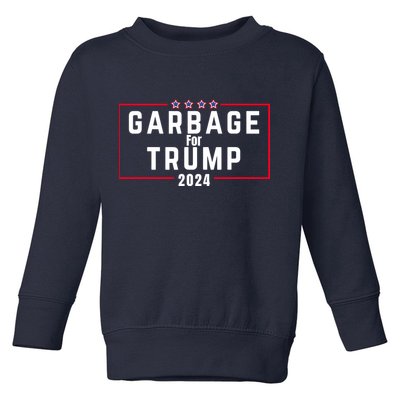 Proud Garbage Trump Garbage Supporter For Garbage Trump Toddler Sweatshirt