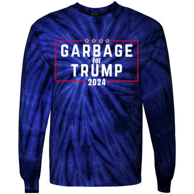 Proud Garbage Trump Garbage Supporter For Garbage Trump Tie-Dye Long Sleeve Shirt