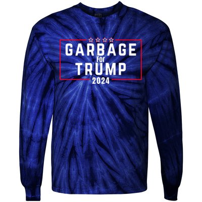 Proud Garbage Trump Garbage Supporter For Garbage Trump Tie-Dye Long Sleeve Shirt