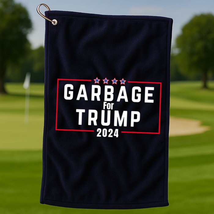 Proud Garbage Trump Garbage Supporter For Garbage Trump Golf Towel