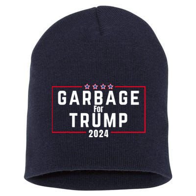 Proud Garbage Trump Garbage Supporter For Garbage Trump Short Acrylic Beanie