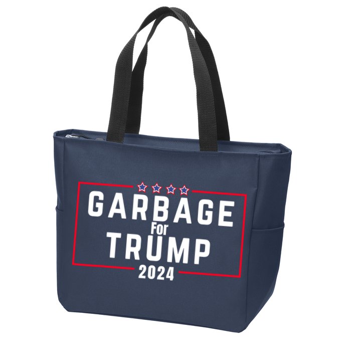 Proud Garbage Trump Garbage Supporter For Garbage Trump Zip Tote Bag