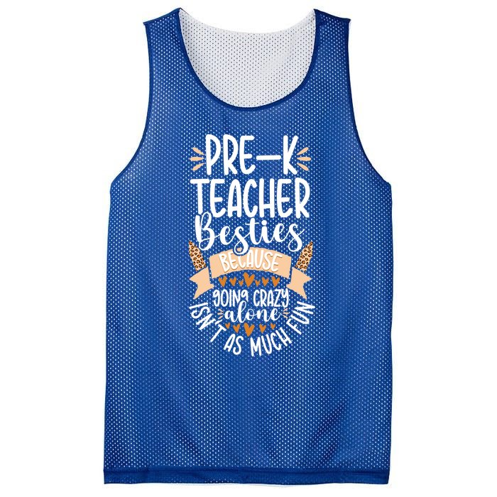 Prefunny Giftk Teacher Besties Appreciation Preschool Leopard Gift Mesh Reversible Basketball Jersey Tank