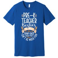 Prefunny Giftk Teacher Besties Appreciation Preschool Leopard Gift Premium T-Shirt