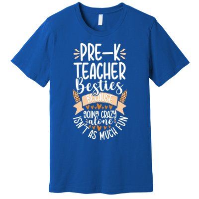 Prefunny Giftk Teacher Besties Appreciation Preschool Leopard Gift Premium T-Shirt