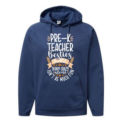 Prefunny Giftk Teacher Besties Appreciation Preschool Leopard Gift Performance Fleece Hoodie