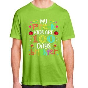 Precute Giftk Teacher 100 Days Brighter 100th Day Of School Gift Cute Gift Adult ChromaSoft Performance T-Shirt