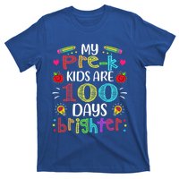 Precute Giftk Teacher 100 Days Brighter 100th Day Of School Gift Cute Gift T-Shirt