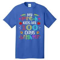 Precute Giftk Teacher 100 Days Brighter 100th Day Of School Gift Cute Gift Tall T-Shirt